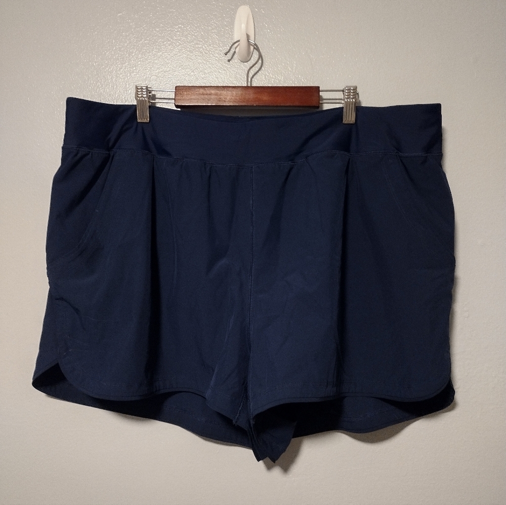 Land's End Navy blue swim suit shorts bottoms